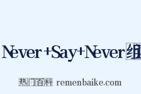 Never+Say+Never组词是什么意思的图片